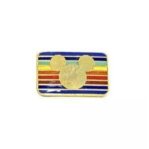 Vintage 1980s The Disney Channel Rainbow Logo Lapel Pin Walt Disney Productions